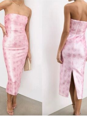 LoveShackFancy Stasia Sequin Strapless Maxi 4